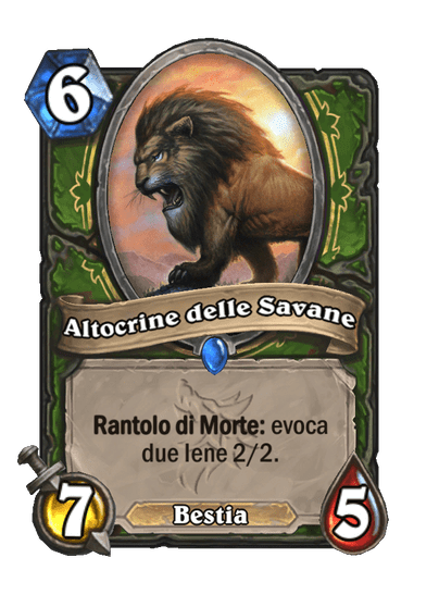 Altocrine delle Savane (Principale)